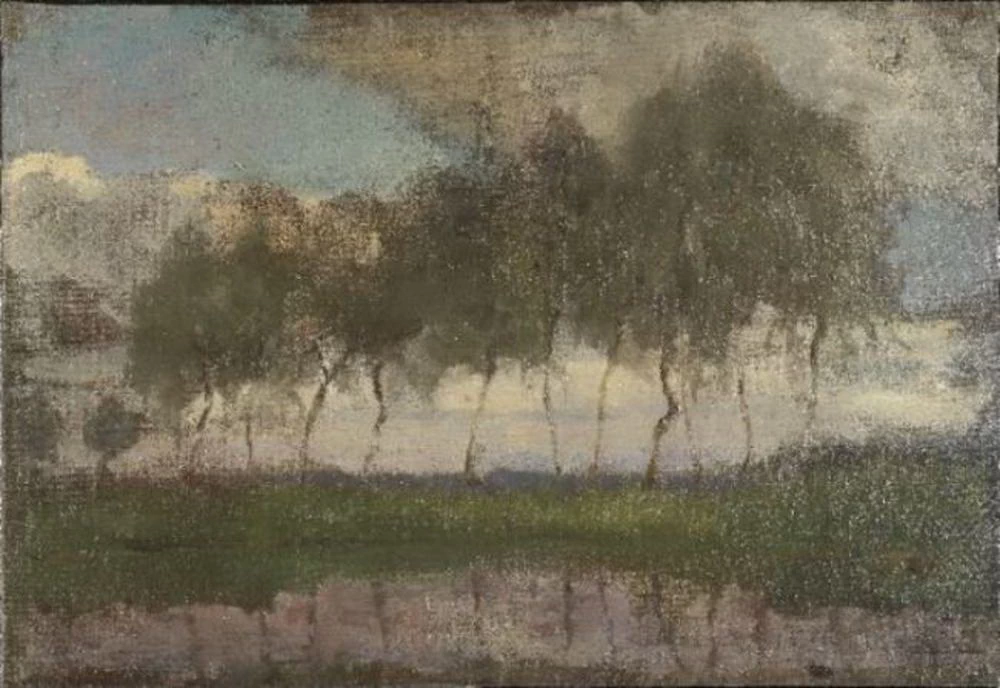 Ansa a Gein con fila di undici pioppi IV - Kunstmuseum Den Haag